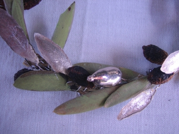 Olivenkranz mit Silberblättern